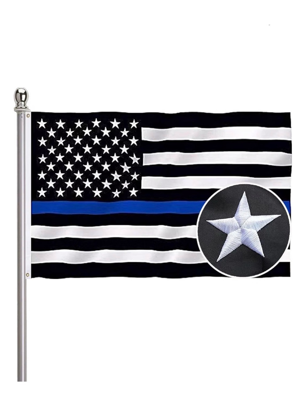 3x5 BACK THE THIN BLUE LINE LIVES MATTER FLAG